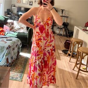 Zara floral maxi dress